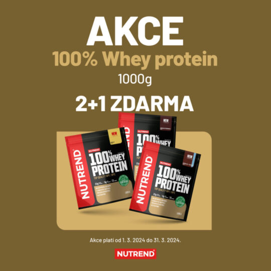 Akce 2+1 ZDARMA  na 100% Whey protein