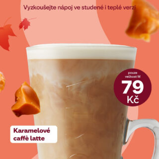 Karamelové caffè latte za akční cenu!