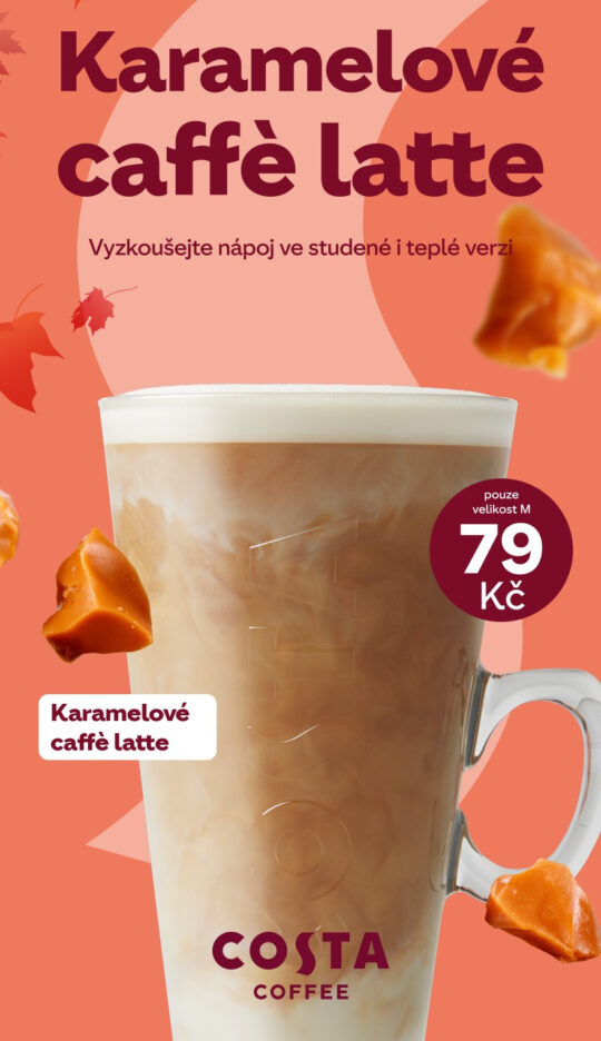 Karamelové caffè latte za akční cenu!