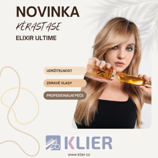 👱‍♀️NOVINKA  KER Elixir Ultime v kadeřnictví Klier👱‍♀️