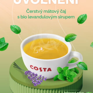 🍵🍃Čerstvý mátový čaj s levandulovým sirupem